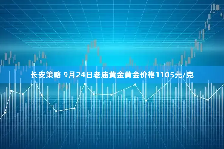 长安策略 9月24日老庙黄金黄金价格1105元/克